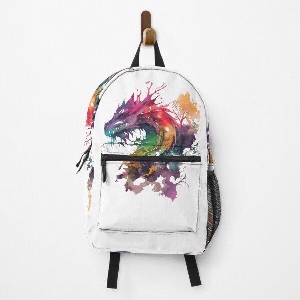 Item preview, Rainbow Watercolor Dragon | Vibrant Fantasy Creature Art designed and sold by Dyan4.