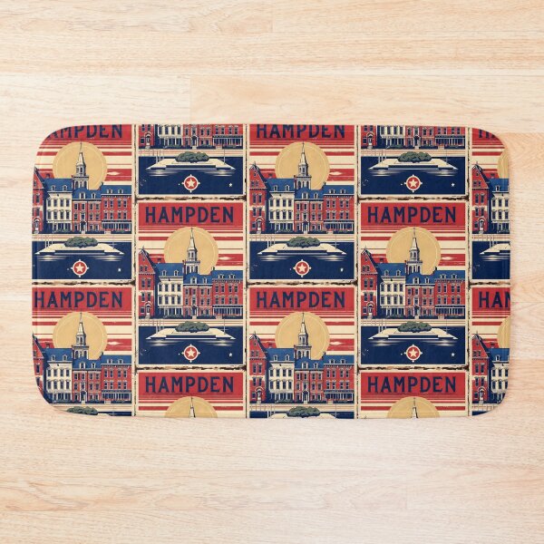 Item preview, Hampden Maine 1950s USA Vintage Travel Tourism designed and sold by TravelersGems.