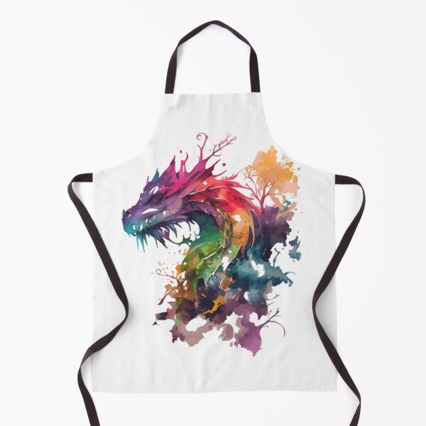 Item preview, Rainbow Watercolor Dragon | Vibrant Fantasy Creature Art designed and sold by Dyan4.