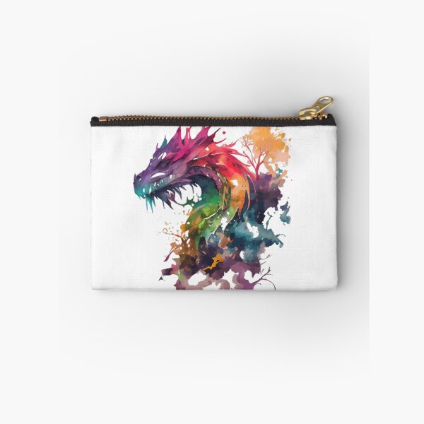 Item preview, Rainbow Watercolor Dragon | Vibrant Fantasy Creature Art designed and sold by Dyan4.