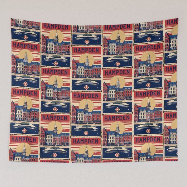 Item preview, Hampden Maine 1950s USA Vintage Travel Tourism designed and sold by TravelersGems.
