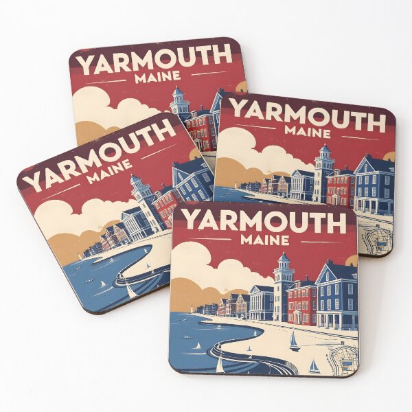 Item preview, Yarmouth Maine 1950s USA Vintage Travel Tourism designed and sold by TravelersGems.