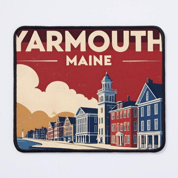 Item preview, Yarmouth Maine 1950s USA Vintage Travel Tourism designed and sold by TravelersGems.