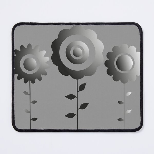 Item preview, Flowers Vibrant Greyand Black Gradient designed and sold by ZorianArt.