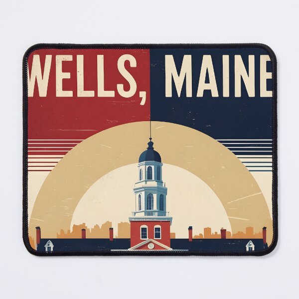 Item preview, Wells Maine 1950s USA Vintage Travel Tourism designed and sold by TravelersGems.