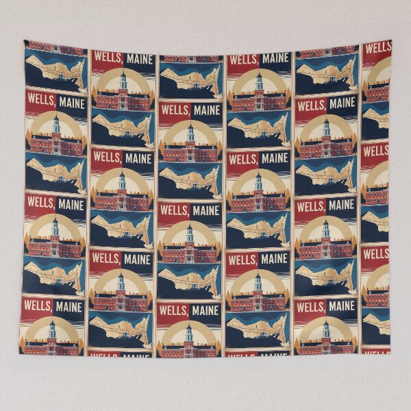 Item preview, Wells Maine 1950s USA Vintage Travel Tourism designed and sold by TravelersGems.