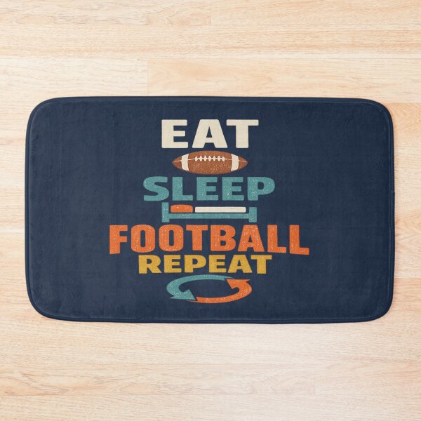 Item preview, Eat Sleep Football Repeat Vintage Football Fan T-Shirt designed and sold by ArthUpscale.