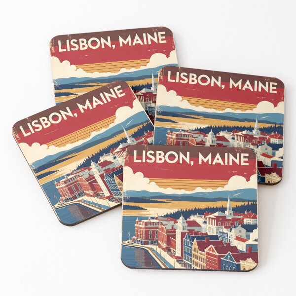 Item preview, Lisbon Maine 1950s USA Vintage Travel Tourism designed and sold by TravelersGems.