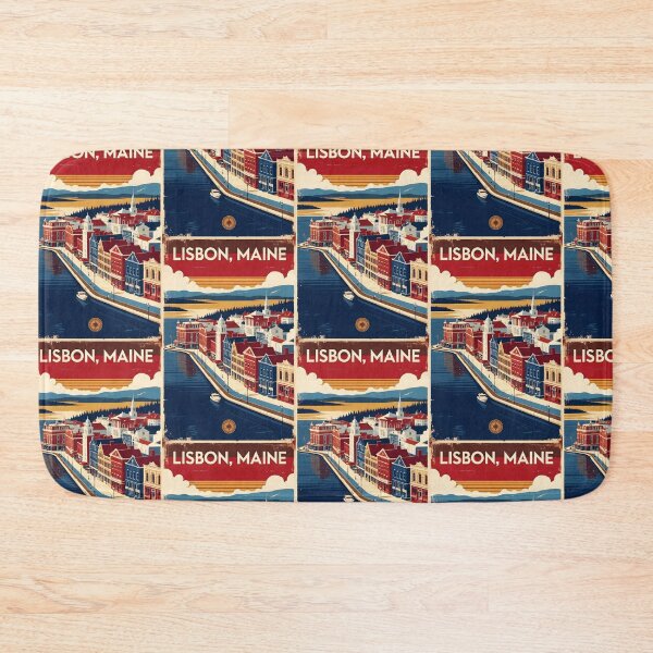 Item preview, Lisbon Maine 1950s USA Vintage Travel Tourism designed and sold by TravelersGems.