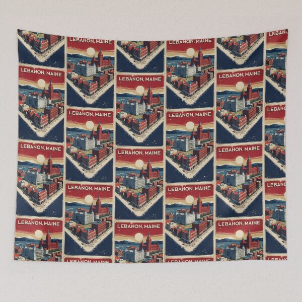 Item preview, Lebanon Maine 1950s USA Vintage Travel Tourism designed and sold by TravelersGems.