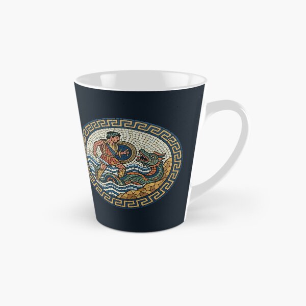 Item preview, Ancient Roman Mosaic Warrior Fighting Sea Dragon  designed and sold by Catzura.