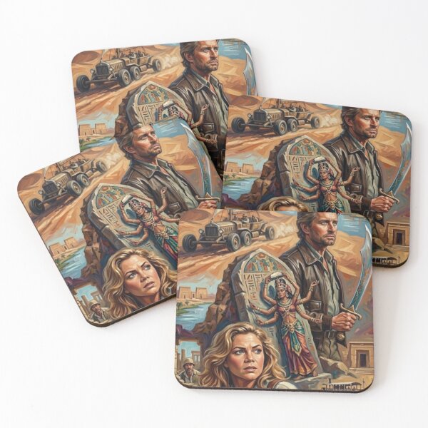 Item preview, A Quest Through Ancient Sands – The Jewel of the Nile Fine Art Print designed and sold by Art's Diner.