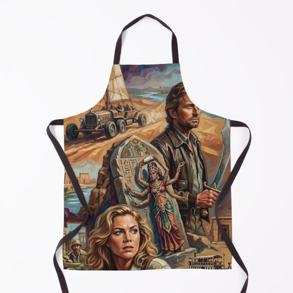 Item preview, A Quest Through Ancient Sands – The Jewel of the Nile Fine Art Print designed and sold by Art's Diner.