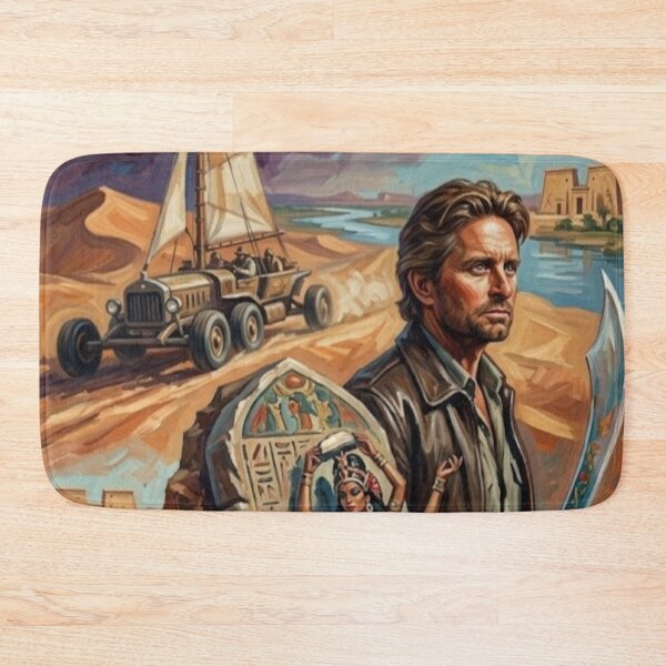 Item preview, A Quest Through Ancient Sands – The Jewel of the Nile Fine Art Print designed and sold by Art's Diner.