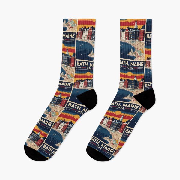 Item preview, Bath Maine 1950s USA Vintage Travel Tourism designed and sold by TravelersGems.