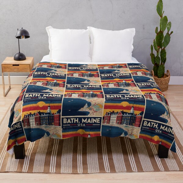 Item preview, Bath Maine 1950s USA Vintage Travel Tourism designed and sold by TravelersGems.