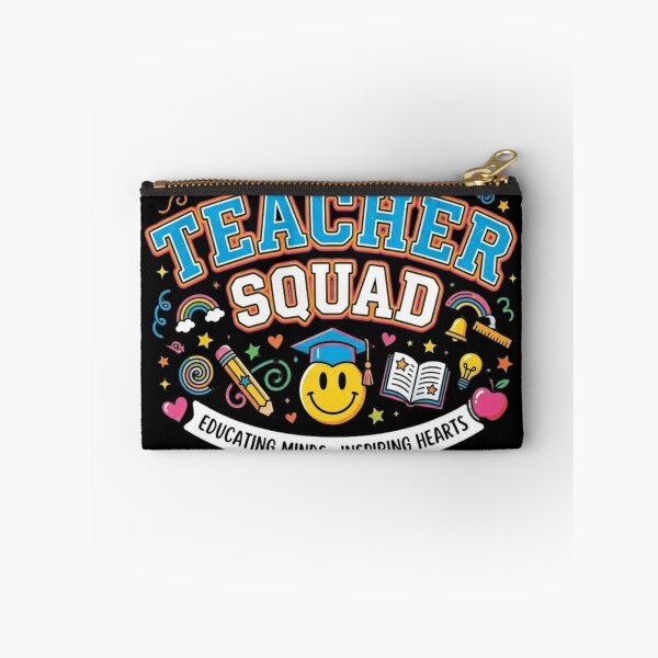 Item preview, Teacher Squad Educating Minds Inspiring Hearts Retro designed and sold by PACS0011.