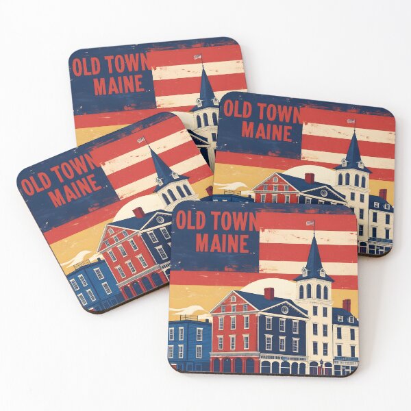 Item preview, Old Town Maine 1950s USA Vintage Travel Tourism designed and sold by TravelersGems.