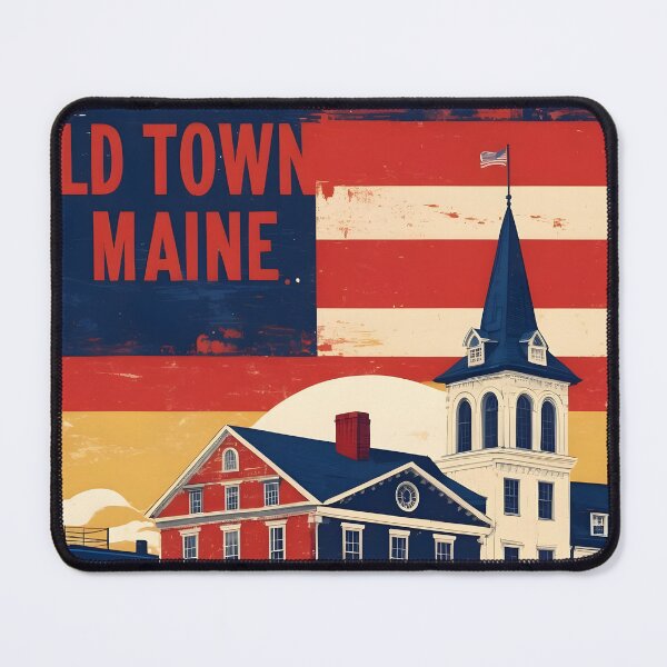 Item preview, Old Town Maine 1950s USA Vintage Travel Tourism designed and sold by TravelersGems.