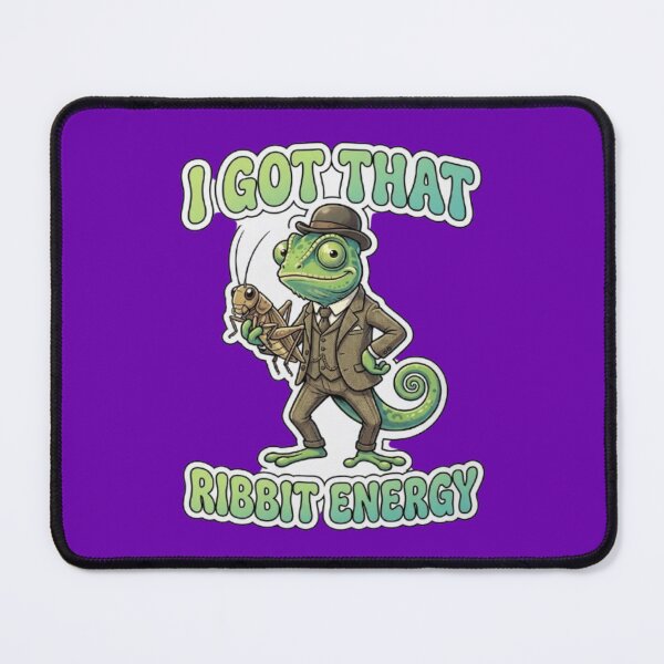 Item preview, I Got That Ribbit Energy Funny Chameleon Lizard Meme designed and sold by My-Hoodies.