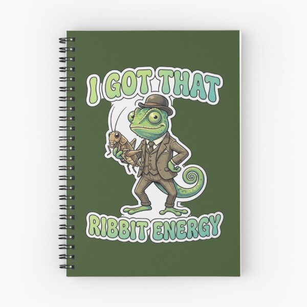 Item preview, I Got That Ribbit Energy Funny Chameleon Lizard Meme designed and sold by My-Hoodies.