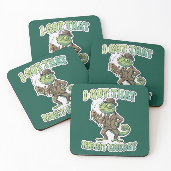 Item preview, I Got That Ribbit Energy Funny Chameleon Lizard Meme designed and sold by My-Hoodies.