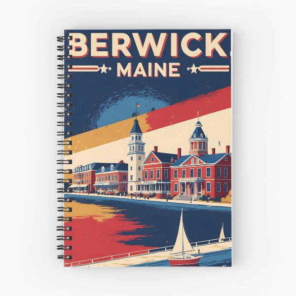 Item preview, Berwick Maine 1950s USA Vintage Travel Tourism designed and sold by TravelersGems.