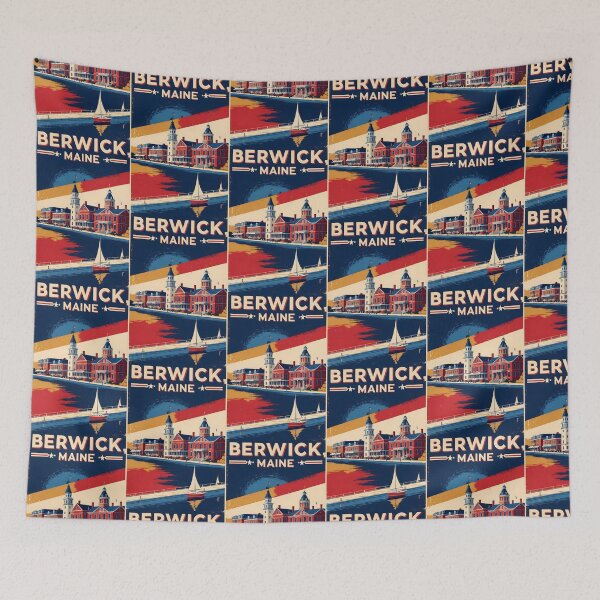 Item preview, Berwick Maine 1950s USA Vintage Travel Tourism designed and sold by TravelersGems.