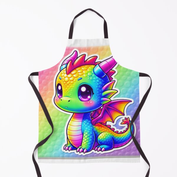 Item preview, Kawaii Colorful Dragon Art designed and sold by krazzyremo.