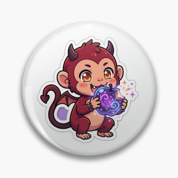 Item preview, Cute Chibi Demon Monkey Anime Kawaii Sticker designed and sold by uegi.