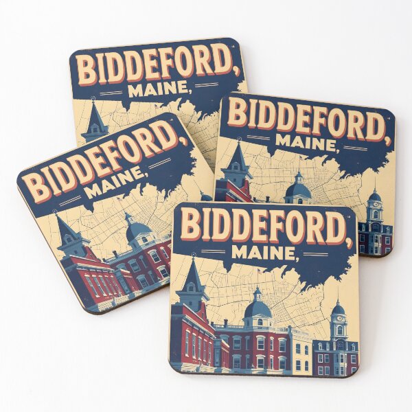 Item preview, Biddeford Maine 1950s USA Vintage Travel Tourism designed and sold by TravelersGems.