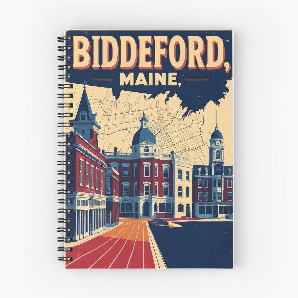 Item preview, Biddeford Maine 1950s USA Vintage Travel Tourism designed and sold by TravelersGems.