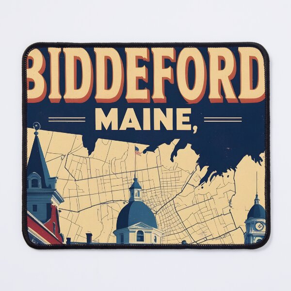 Item preview, Biddeford Maine 1950s USA Vintage Travel Tourism designed and sold by TravelersGems.