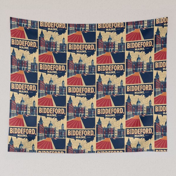 Item preview, Biddeford Maine 1950s USA Vintage Travel Tourism designed and sold by TravelersGems.