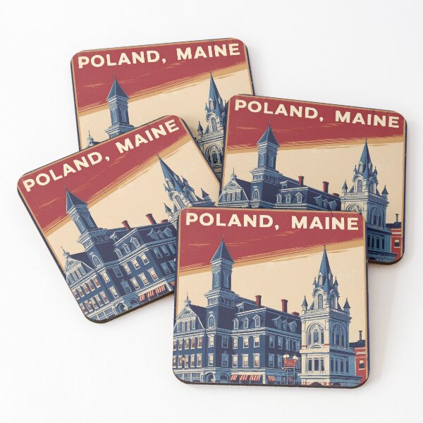Item preview, Poland Maine 1950s USA Vintage Travel Tourism designed and sold by TravelersGems.