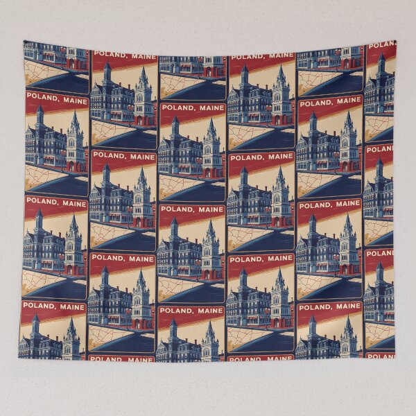 Item preview, Poland Maine 1950s USA Vintage Travel Tourism designed and sold by TravelersGems.