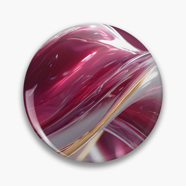Item preview, Pink Glossy Liquid Swirl Abstract with Flowing Glass Waves designed and sold by daila70.
