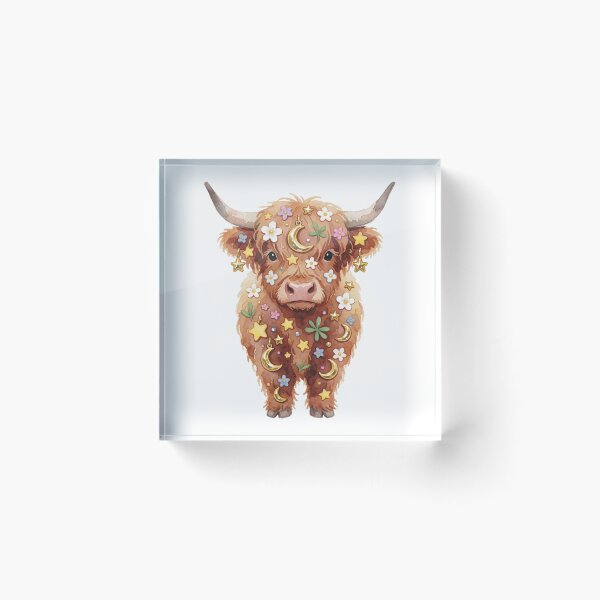 Item preview, Taurus Zodiac Sticker | Highland Cow Astrology Art designed and sold by AillustriaAK.