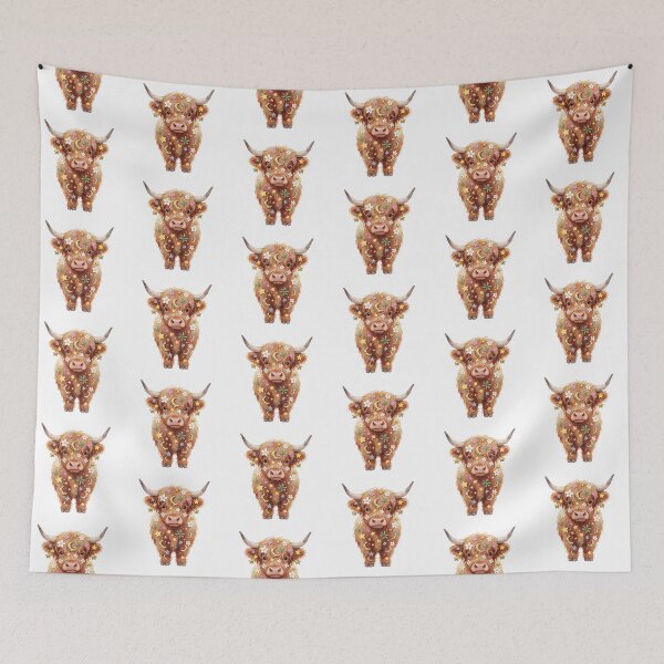 Item preview, Taurus Zodiac Sticker | Highland Cow Astrology Art designed and sold by AillustriaAK.