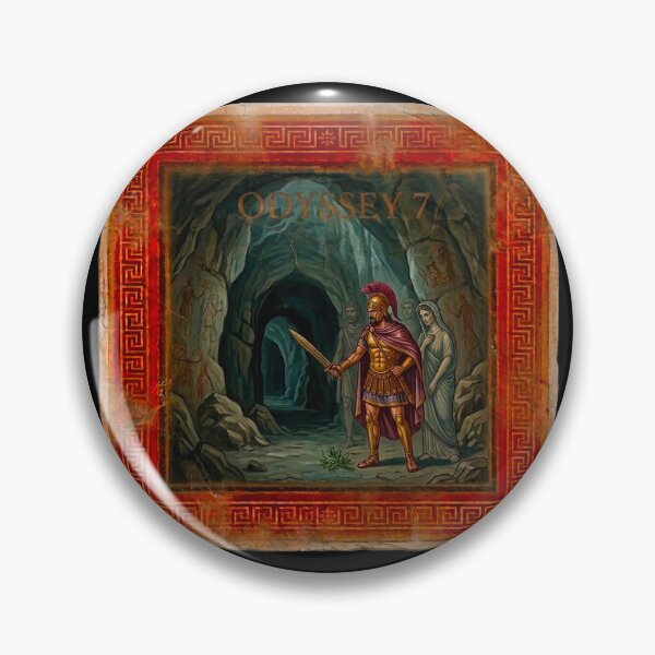 Item preview, Odyssey 7 Underworld Nekyia Ancient Greek Fresco Art designed and sold by codex antique.