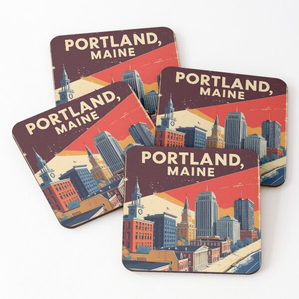 Item preview, Portland Maine 1950s USA Vintage Travel Tourism designed and sold by TravelersGems.