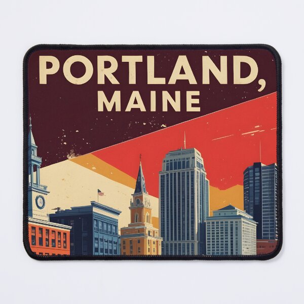 Item preview, Portland Maine 1950s USA Vintage Travel Tourism designed and sold by TravelersGems.