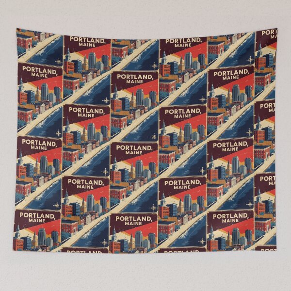 Item preview, Portland Maine 1950s USA Vintage Travel Tourism designed and sold by TravelersGems.