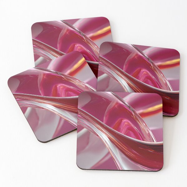 Item preview, Glossy Pink Swirl Liquid Glass Abstract Fluid Design designed and sold by daila70.