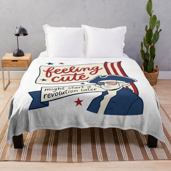 Item preview, Feeling Cute Might Start A Revolution Later Patriotic Meme designed and sold by FreshVibe Prints.