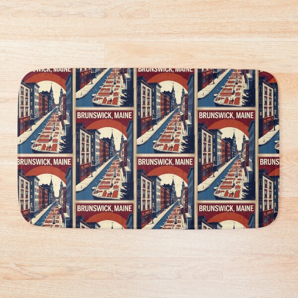 Item preview, Brunswick Maine 1950s USA Vintage Travel Tourism designed and sold by TravelersGems.