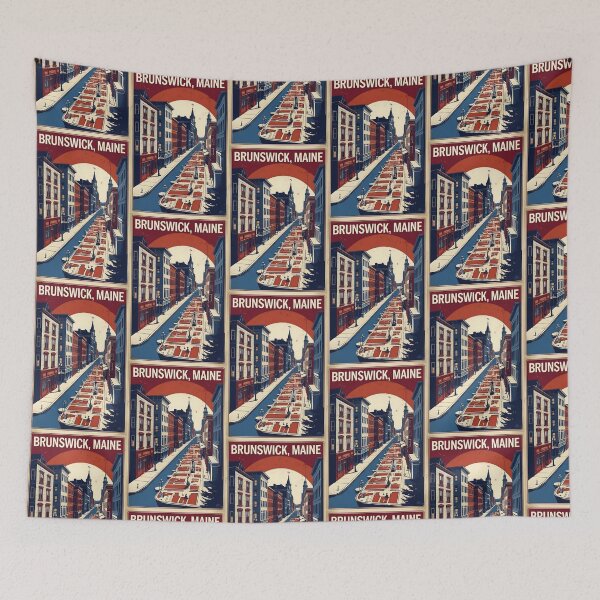 Item preview, Brunswick Maine 1950s USA Vintage Travel Tourism designed and sold by TravelersGems.