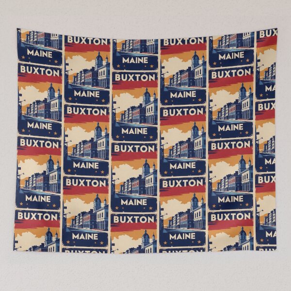 Item preview, Buxton Maine 1950s USA Vintage Travel Tourism designed and sold by TravelersGems.
