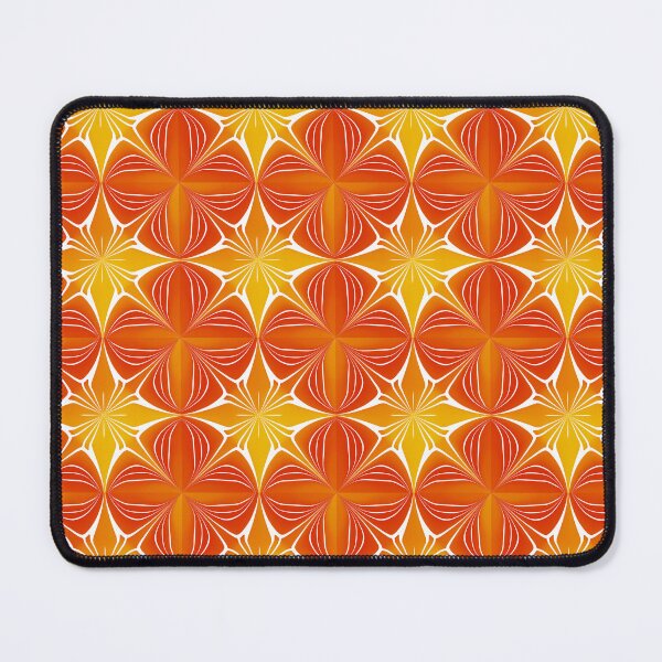 Item preview, Retro Orange and Red Geometric Star Pattern designed and sold by SahmatArt.