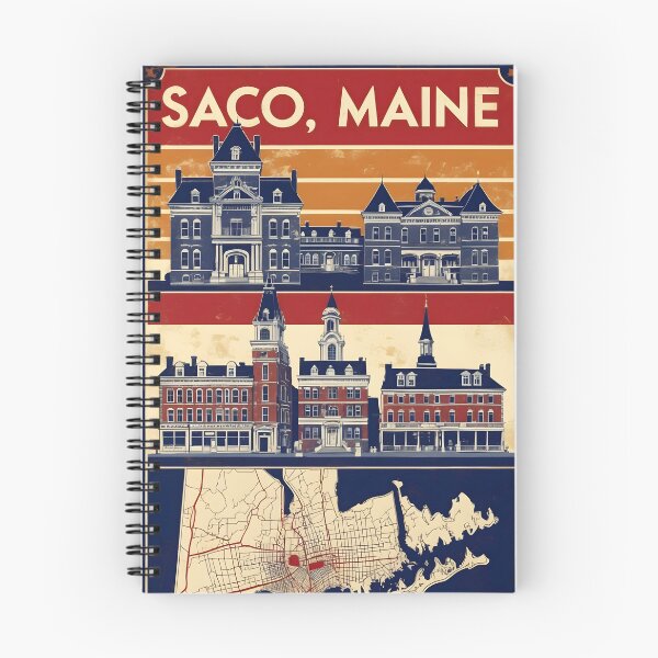 Item preview, Saco Maine 1950s USA Vintage Travel Tourism designed and sold by TravelersGems.